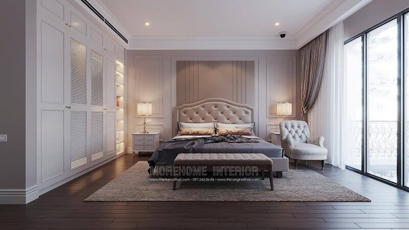 Tủ quần áo hiện đại đẹp bằng gỗ tự nhiên nhập khẩu